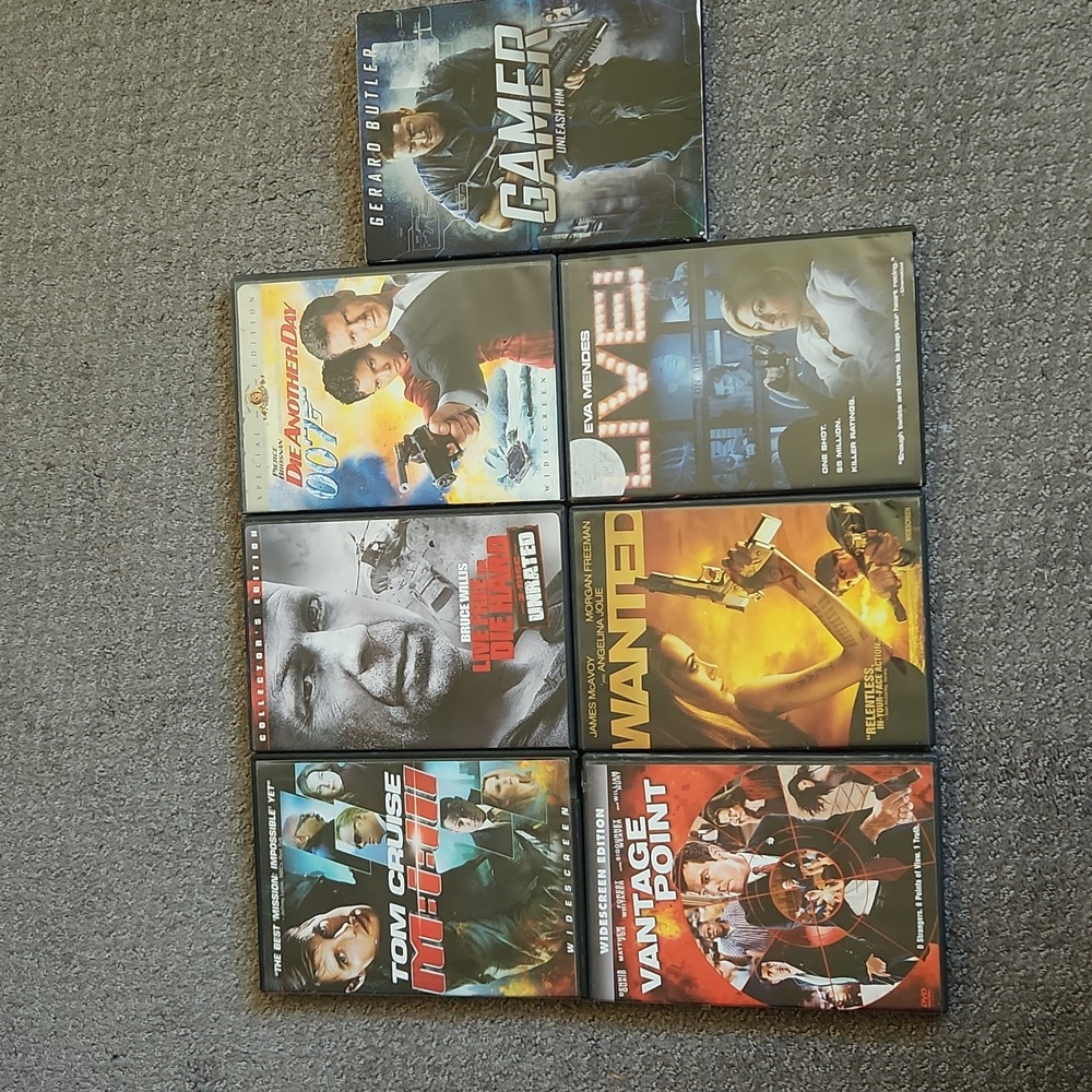 DVD Bundle Action/Thriller Movies